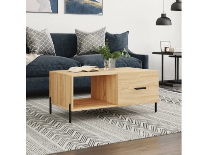vidaXL Konferenčný stolík dub sonoma 90x50x40 cm kompozitné drevo