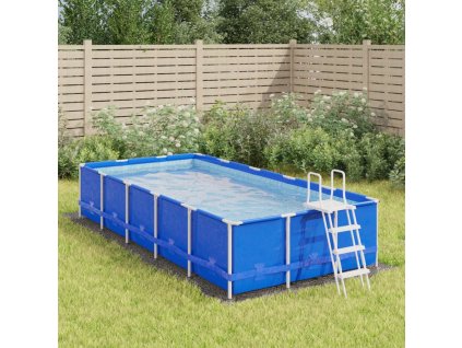 vidaXL Tkanina pod bazén bledosivá 500x250 cm polyesterová geotextília