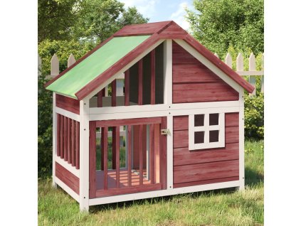 vidaXL Koterec pre psa mocha 96x60,5x87 cm borovicový masív