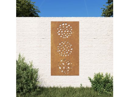 vidaXL Záhradná dekorácia 105x55 cm kortenová oceľ dizajn listu