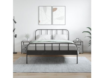 vidaXL Nočné stolíky 2ks sivý dub sonoma 34x35,5x50cm kompozitné drevo