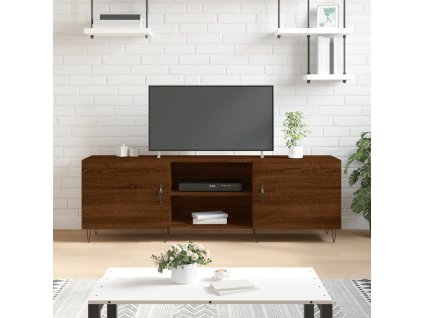 vidaXL TV skrinka hnedý dub 150x30x50 cm kompozitné drevo
