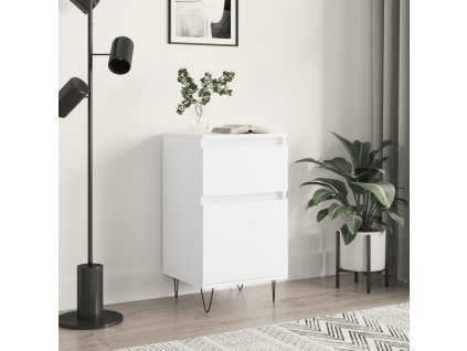 vidaXL Komoda biela 40x35x70 cm kompozitné drevo