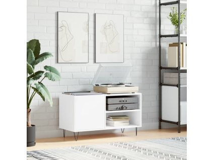 vidaXL Skrinka na platne biela 85x38x48 cm kompozitné drevo