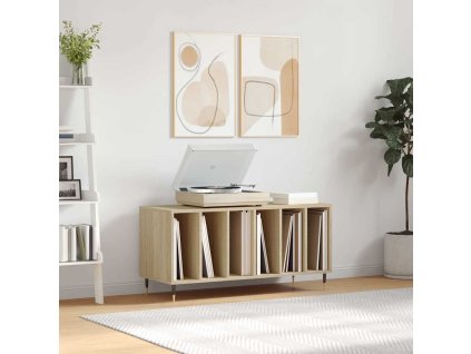 vidaXL Skrinka na platne dub sonoma 100x38x48 cm kompozitné drevo