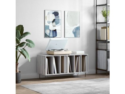 vidaXL Skrinka na platne sivá sonoma 100x38x48 cm kompozitné drevo