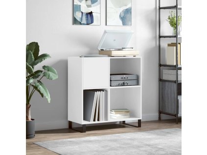 vidaXL Skrinka na platne biela 84,5x38x89 cm kompozitné drevo