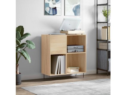 vidaXL Skrinka na platne dub sonoma 84,5x38x48 cm kompozitné drevo