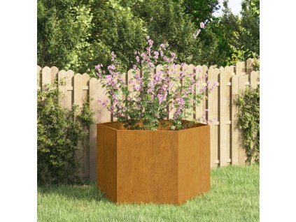 vidaXL Kvetináč, hrdzavý 60x60x45 cm, cortenová oceľ