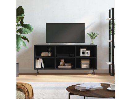 vidaXL TV skrinka čierna 103,5x30x50 cm kompozitné drevo