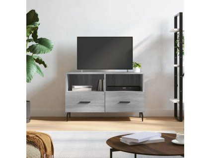vidaXL TV skrinka sivý dub sonoma 80x36x50 cm spracované drevo