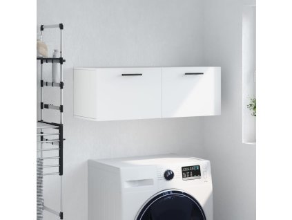 vidaXL Nástenná skrinka biela 100x36,5x35 cm kompozitné drevo