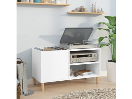 vidaXL Skrinka na platne biela 84,5x38x48 cm kompozitné drevo