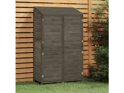 vidaXL Záhradná kôlňa antracitová 102x52x174,5 cm jedľové drevo