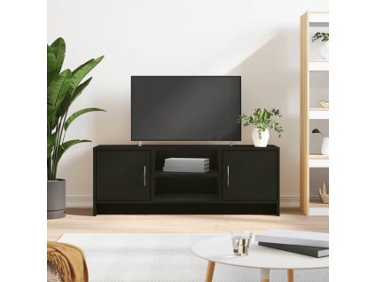 vidaXL TV skrinka čierna 102x30x37,5 cm kompozitné drevo