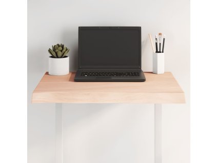 vidaXL Stolová doska 60x50x(2-4) cm neošetrený masív živé hrany