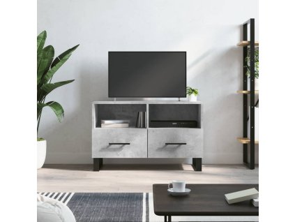 vidaXL TV skrinka betónovosivá 80x36x50 cm spracované drevo