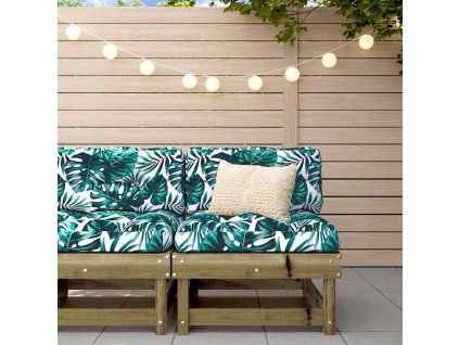 vidaXL Stredová pohovka s podložkami impregnovaná borovica