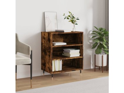 vidaXL Komoda dymový dub 57x35x70 cm kompozitné drevo