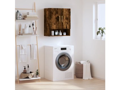 vidaXL Nástenná skrinka dymový dub 60x31x70 cm kompozitné drevo