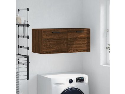 vidaXL Nástenná skrinka hnedý dub 80x36,5x35 cm kompozitné drevo