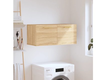 vidaXL Nástenná skrinka dub sonoma 80x36,5x35 cm kompozitné drevo