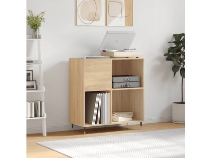 vidaXL Skrinka na platne dub sonoma 84,5x38x48 cm kompozitné drevo