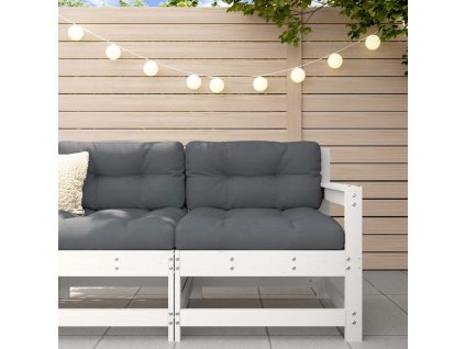 vidaXL Záhradná stolička s vankúšmi borovicový masív