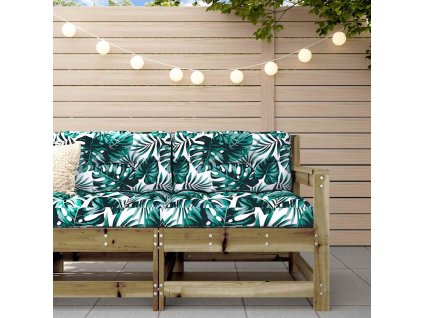 vidaXL Záhradná stolička s vankúšmi impregnovaná borovica