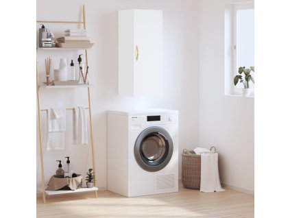 vidaXL Nástenná skrinka biela 34,5x34x90 cm