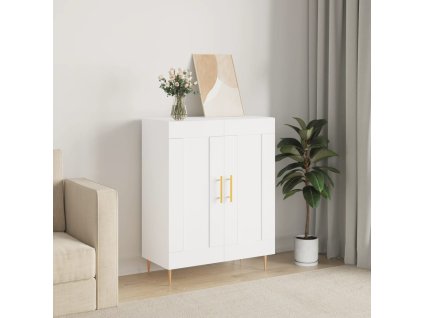 vidaXL Komoda biela 69,5x34x90 cm kompozitné drevo