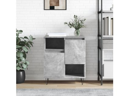vidaXL Komoda betónovo sivá 60x35x70 cm spracované drevo
