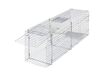 vidaXL Pozinkovaná živolovná pasca 100 cm
