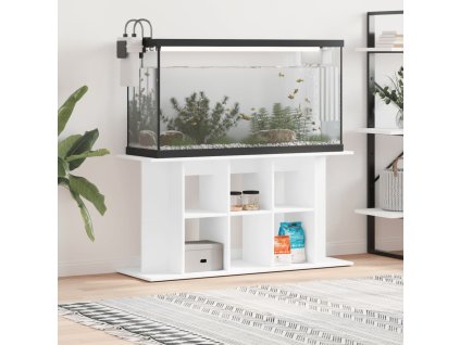 vidaXL Stojan na akvárium biely 120x40x60 cm kompozitné drevo