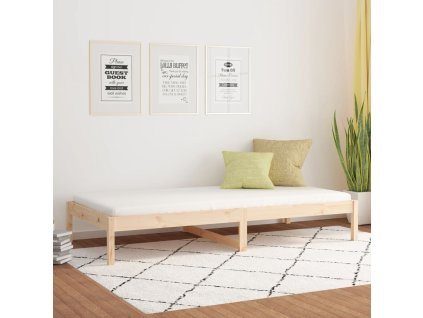 vidaXL Denná posteľ s matracom 90x200 cm masívna borovica
