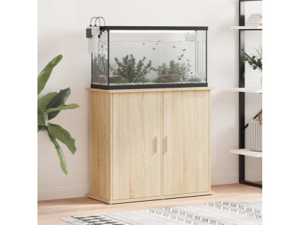 vidaXL Stojan na akvárium dub sonoma 81x36x73 cm kompozitné drevo