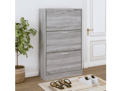 vidaXL Botník Sivý dub sonoma 63x24x103 cm spracované drevo