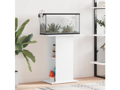 vidaXL Stojan na akvárium biely 60,5x36x72,5 cm kompozitné drevo
