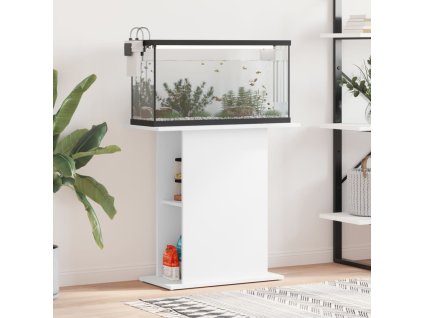 vidaXL Stojan na akvárium biely 75x36x72,5 cm kompozitné drevo