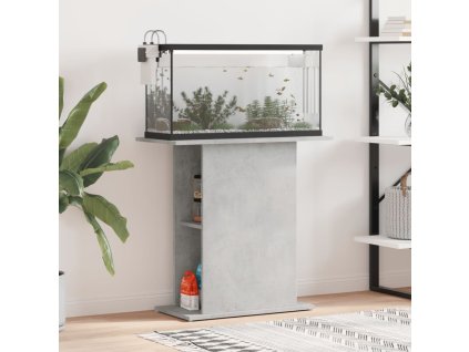 vidaXL Stojan na akvárium betónový sivý 75x36x72,5 cm kompozitné drevo