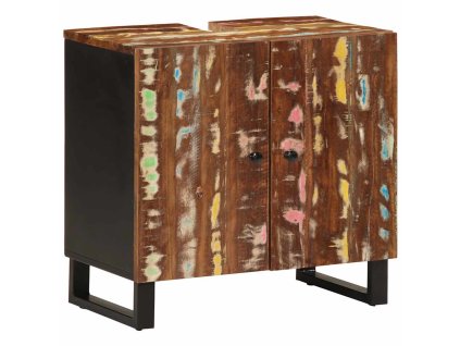 vidaXL Umývadlová skrinka 62x33x58 cm recyklované a kompozitné drevo