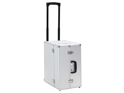 vidaXL Pilotný kufor 47x39x27 cm strieborný hliníkový