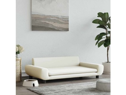 vidaXL Pelech pre psa, krémový 100x54x33 cm, zamat