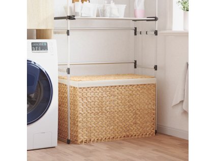 vidaXL Kôš na bielizeň s 3 priehradkami 75x42,5x52 cm vodný hyacint