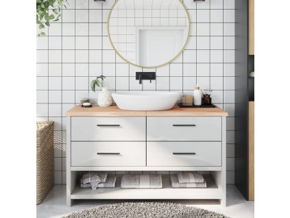 vidaXL Kúpeľňová doska 140x60x(2-4) cm neošetrený masív