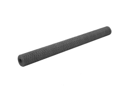 vidaXL Drôtené pletivo, oceľ potiahnutá PVC 25x1,5 m, sivé