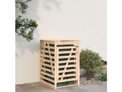 vidaXL Úložný box pre odpadkový kôš 84x90x128,5 cm masívna borovica