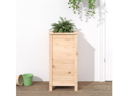 vidaXL Záhradný kvetináč 40x40x78 cm masívna borovica
