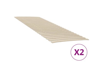 vidaXL Náhradné lamely k posteli s 48 lamelami, 2 ks, 80x200 cm