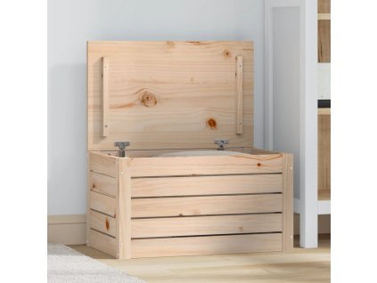 vidaXL Úložný box 59,5x36,5x33 cm masívna borovica